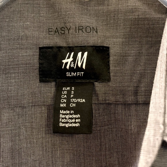 Slim fit grey button up - Picture 3 of 3